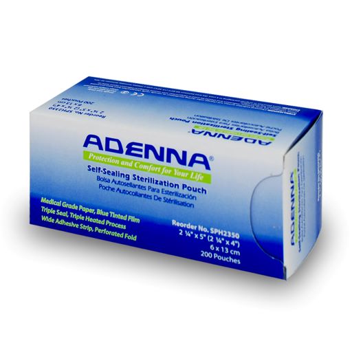 Adenna Sterilization Pouch 2-1/4 x 4, 200/Box - Click Image to Close